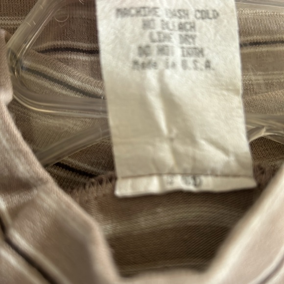 🤎VINTAGE Turtleneck Short-sleeved striped Top🤎 - Picture 6 of 6